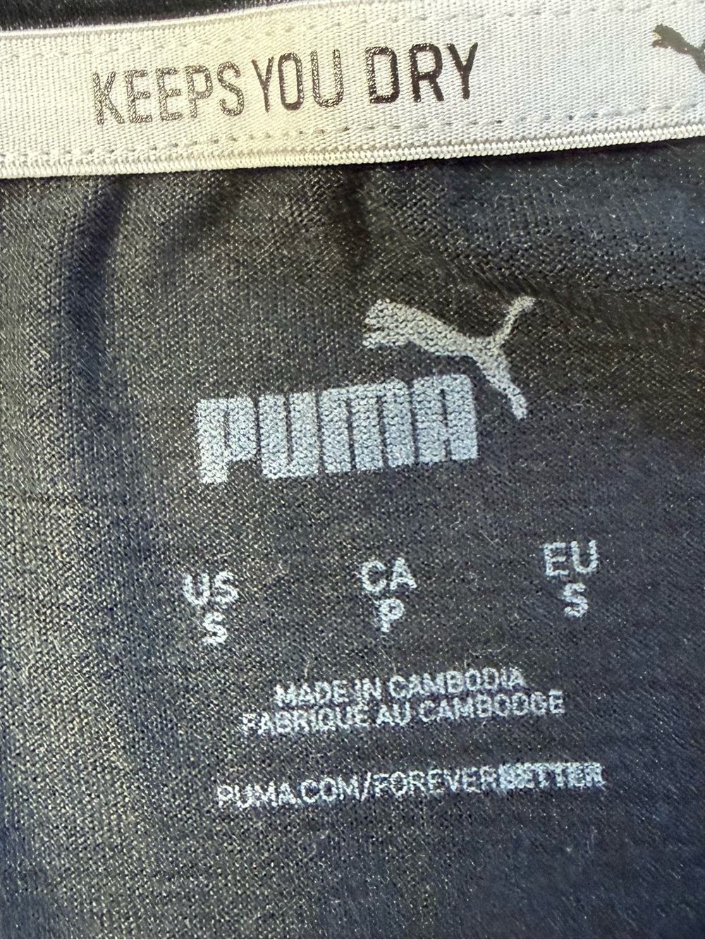PUMA Black Short-Sleeve Crew Neck Tee NWOT - Picture 6 of 7